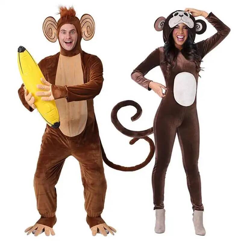 New Brown Monkey Onesie Pajama - огляд і ціна Anime Cosplay Jumpsuit